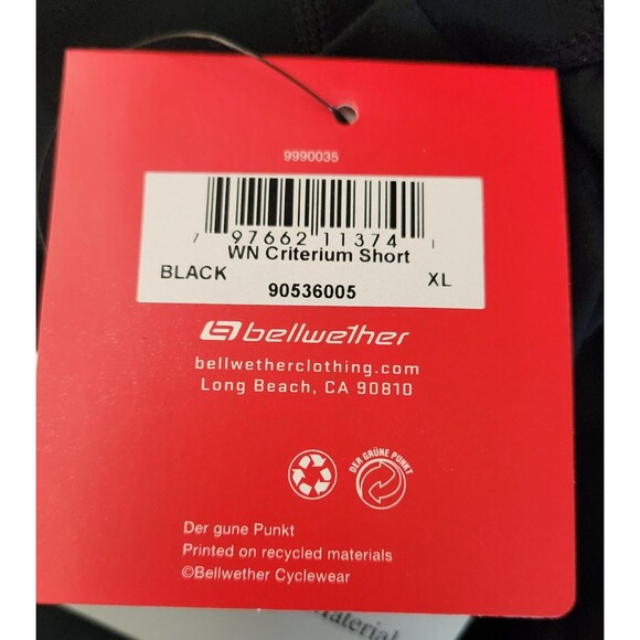 Bellwether Criterium Women's Cycling Shorts Size XL Black Anatomical Padded NWT - Picture 11 of 11